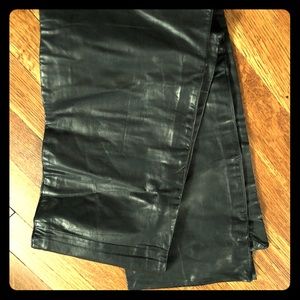 SOLD - Adrienne Vittadini Black Leather Scarf